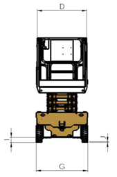 Piattaforma elevatrice idraulica mobile allungabile di forbici per manutenzione